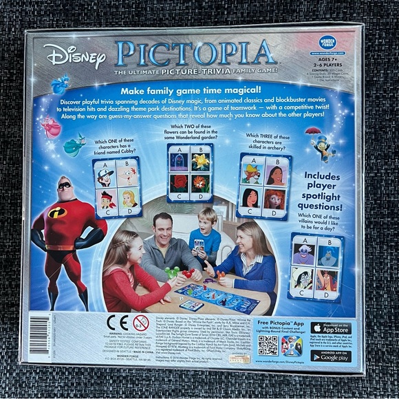 NIB Disney Pictopia Family Picture-Trivia Game - Picture 3 of 9